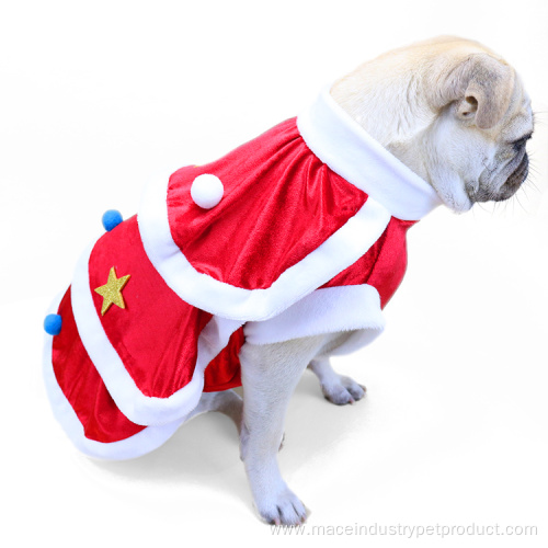 classic dog cloak pet Christmas tree dress